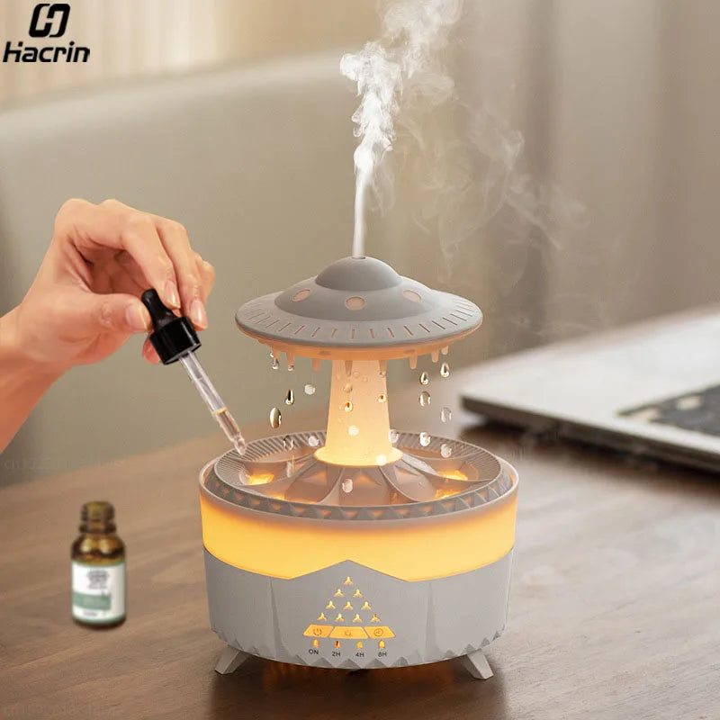 Humidifier Essential Oils Diffuser Aroma Diffuser Air Aromatherapy Humidifiers Diffusers Rain Cloud Humidifier for Home Bedroom