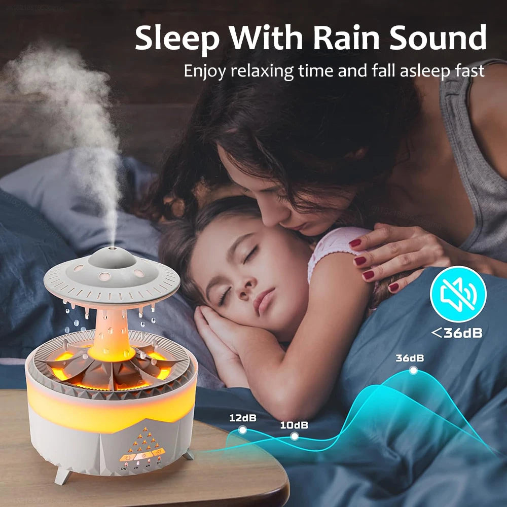 Humidifier Essential Oils Diffuser Aroma Diffuser Air Aromatherapy Humidifiers Diffusers Rain Cloud Humidifier for Home Bedroom