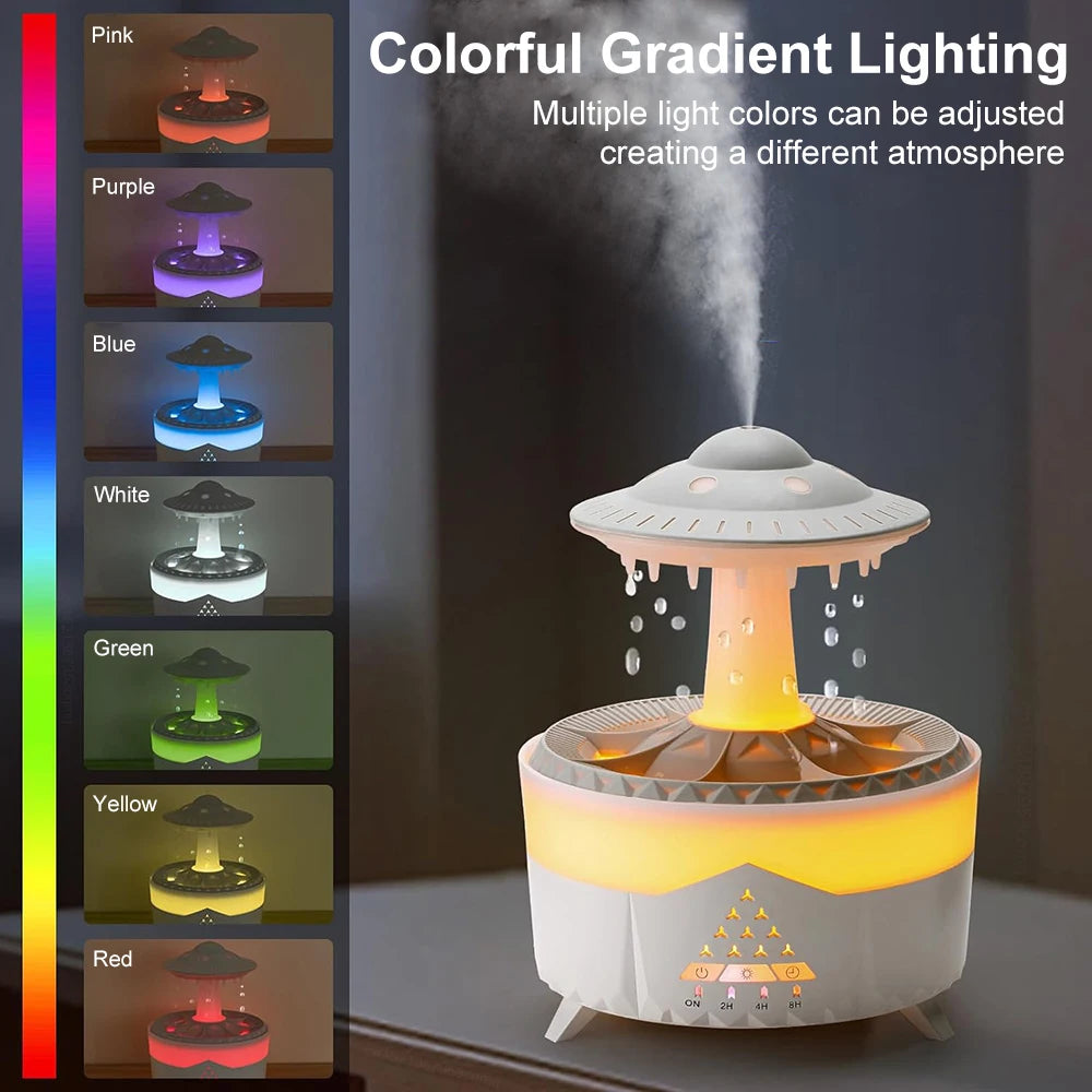 Humidifier Essential Oils Diffuser Aroma Diffuser Air Aromatherapy Humidifiers Diffusers Rain Cloud Humidifier for Home Bedroom