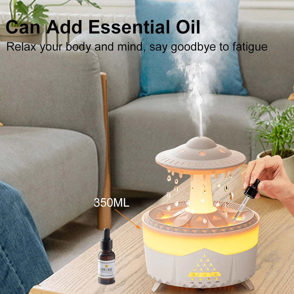 Humidifier Essential Oils Diffuser Aroma Diffuser Air Aromatherapy Humidifiers Diffusers Rain Cloud Humidifier for Home Bedroom