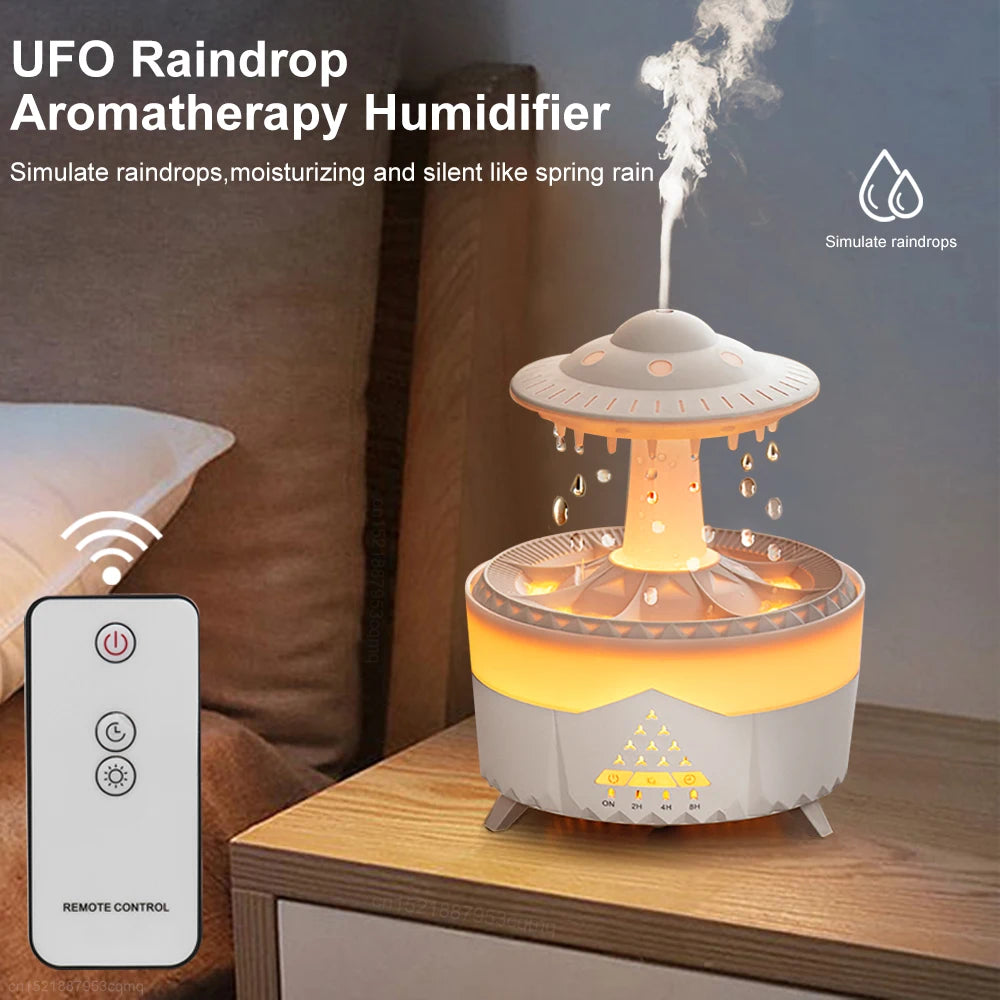 Humidifier Essential Oils Diffuser Aroma Diffuser Air Aromatherapy Humidifiers Diffusers Rain Cloud Humidifier for Home Bedroom