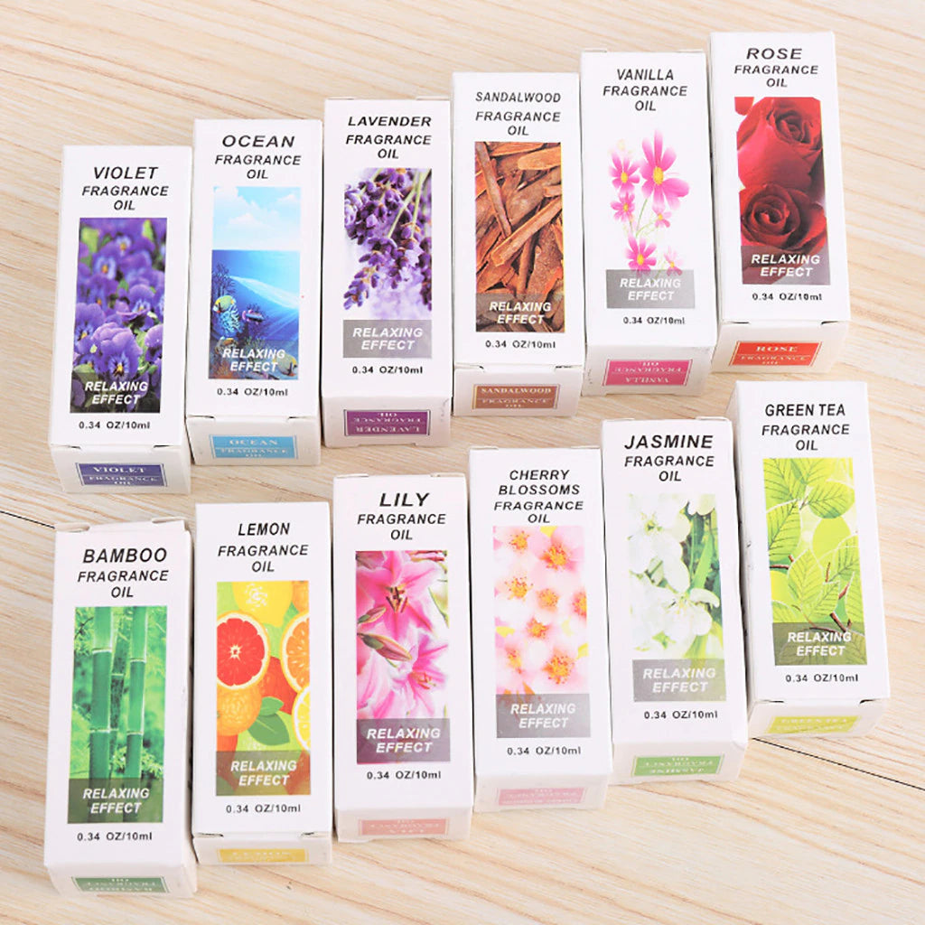 10Ml Water-Soluble Flower Fruit 100% Pure Natural Essential Oil Aromatherapy Diffusers Essential Oils Humidifier Fragrance Hot