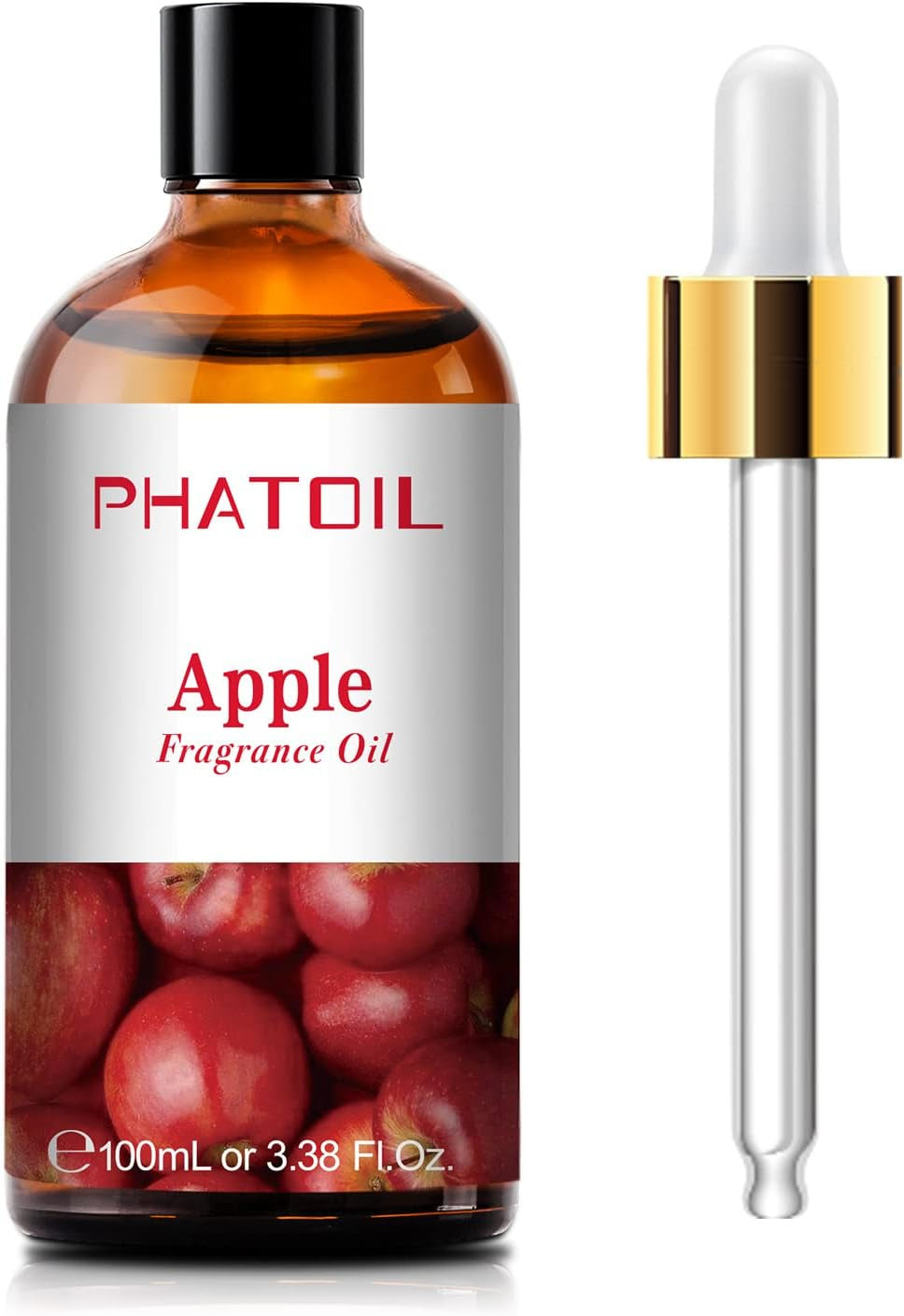 3.38FL.OZ Apple Fragrance Oils for Aromatherapy, Essential Oils for Diffusers for Home, Perfect for Diffuser, Yoga, Skin Care, DIY Candle and Soap Making - 100Ml