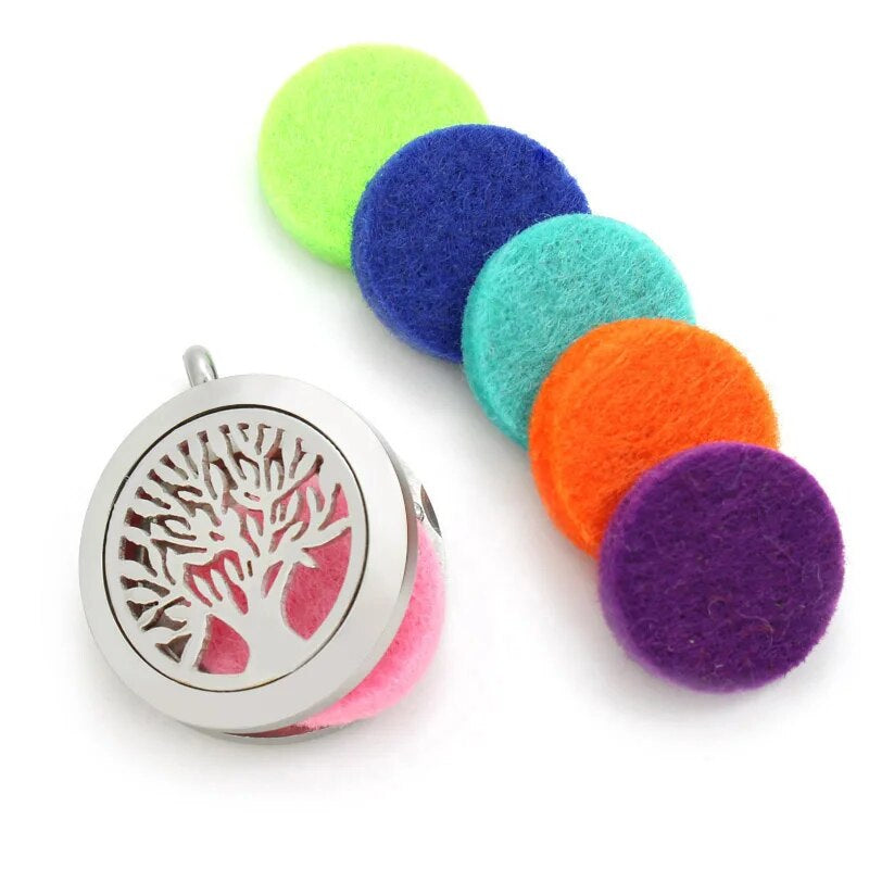 25Mm Essential Oil Diffuser Necklace 316 Stainless Steel Aromatherapy Diffuser Necklace Wholesale BA115-274