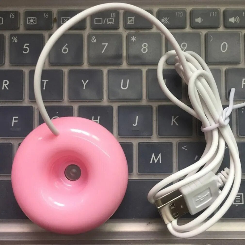 1 Pcs Usb Office Desktop Mini Humidifier Portable Air Purifier Creative Donut Humidifier Mini Sprayer