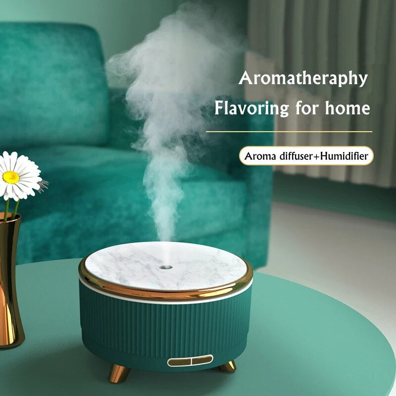 500ML Aromatherapy Essential Oil Diffuser Ultrasonic Air Humidifier with Color Changing LED Lamp for Home Fragrance Mist Maker