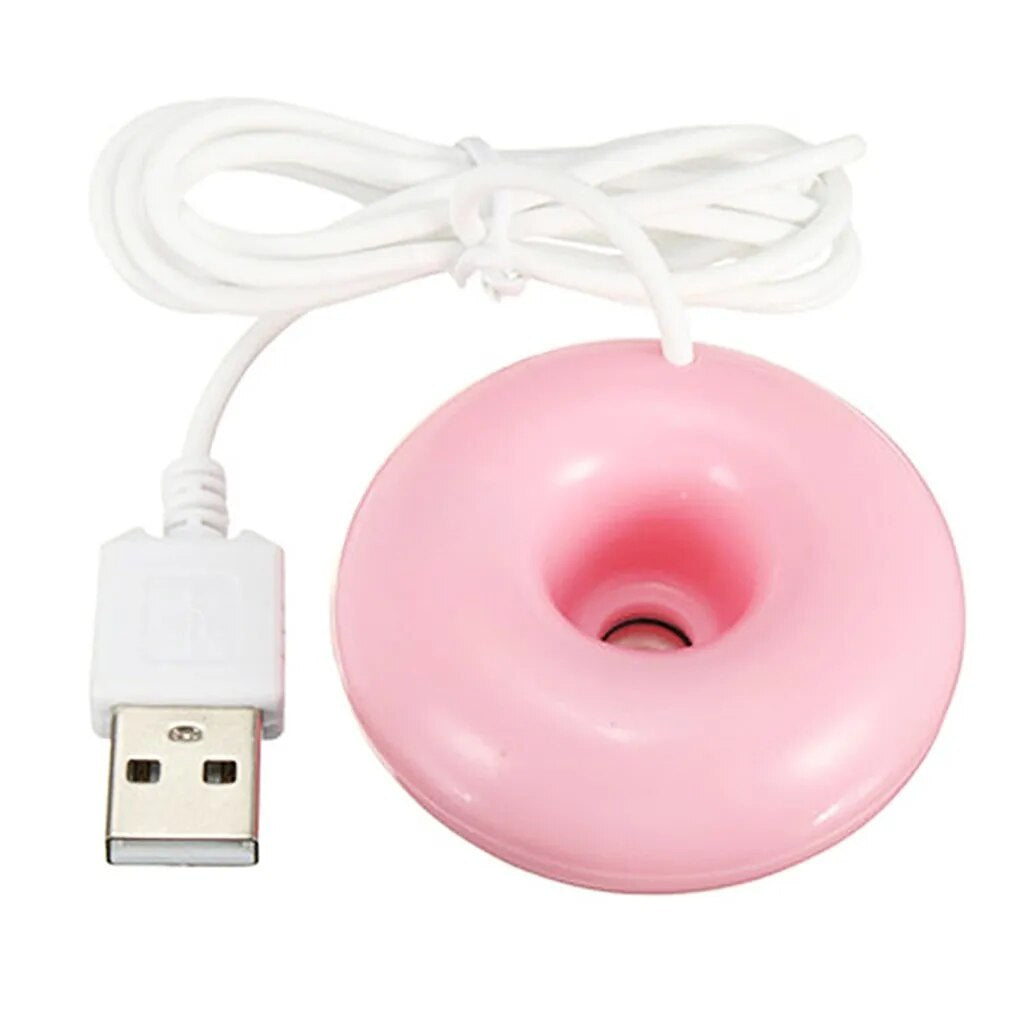 1 Pcs Usb Office Desktop Mini Humidifier Portable Air Purifier Creative Donut Humidifier Mini Sprayer