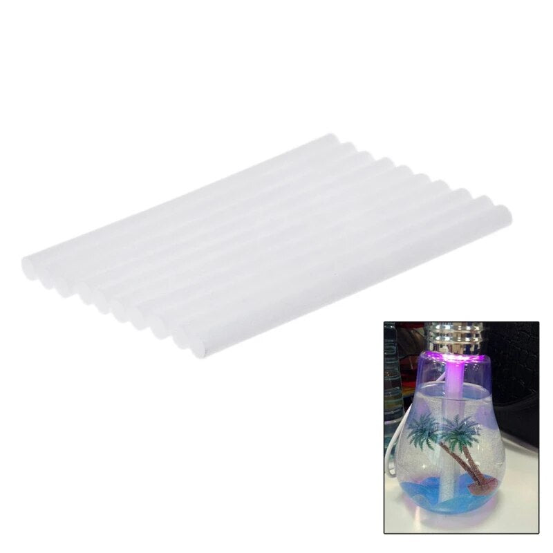 10Pcs 8*130Mm Humidifiers Filters Cotton Swab for USB Air Ultrasonic Humidifier